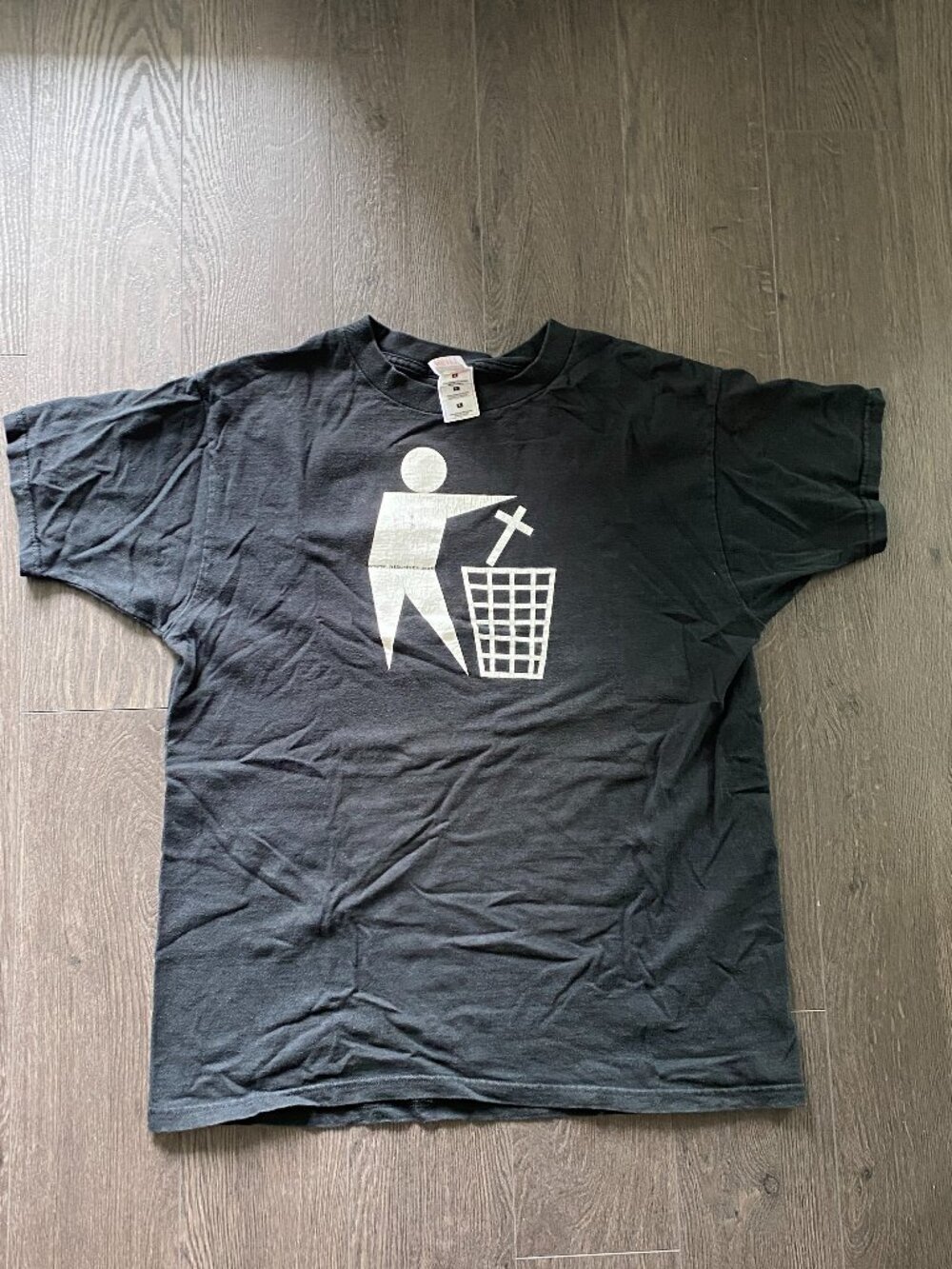 y2k vintage internet atheist graphic tshirt size large